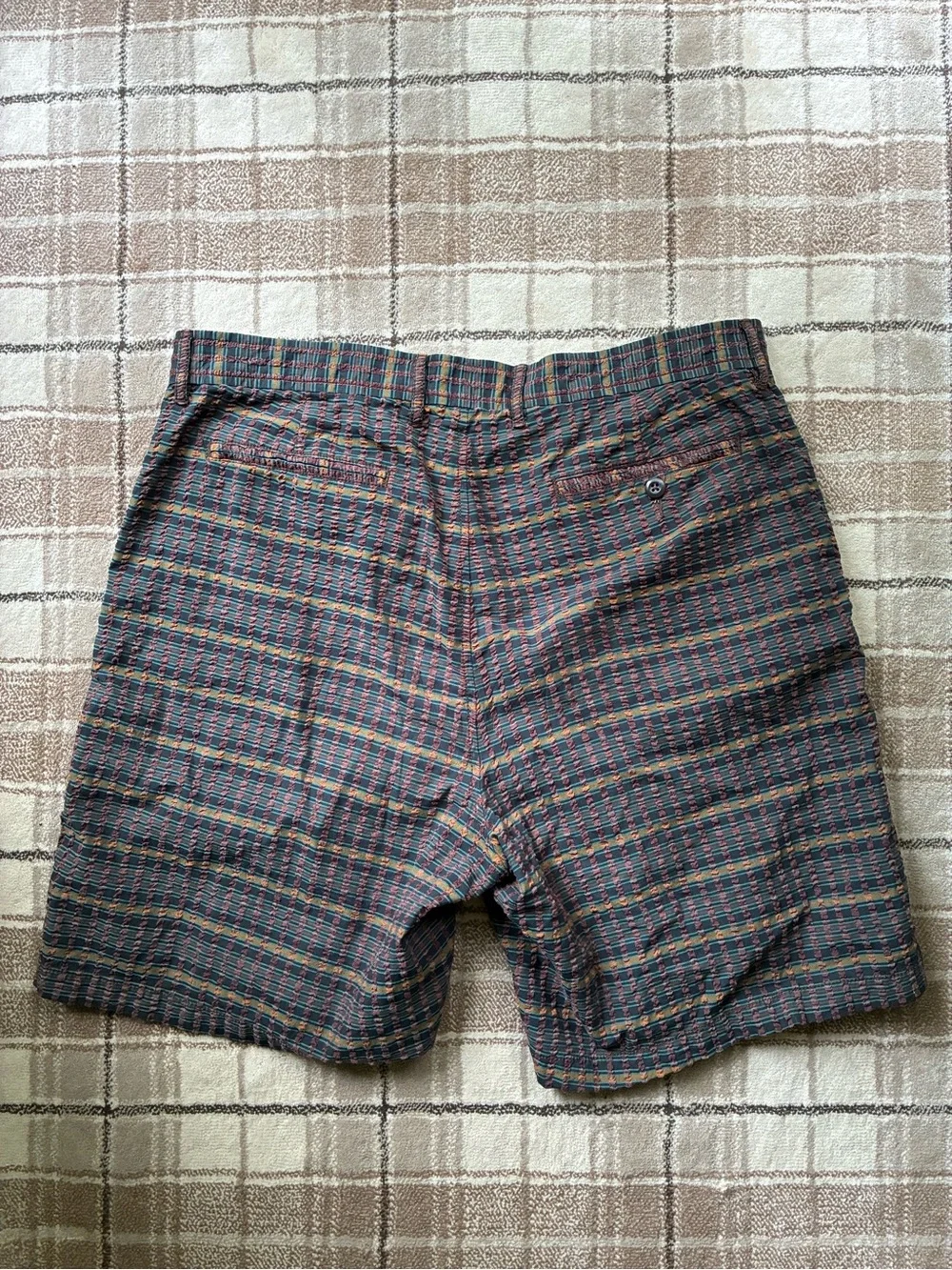 J. Crew Men's 9” Relaxed Seersucker Shorts. Size 35 Waist.
